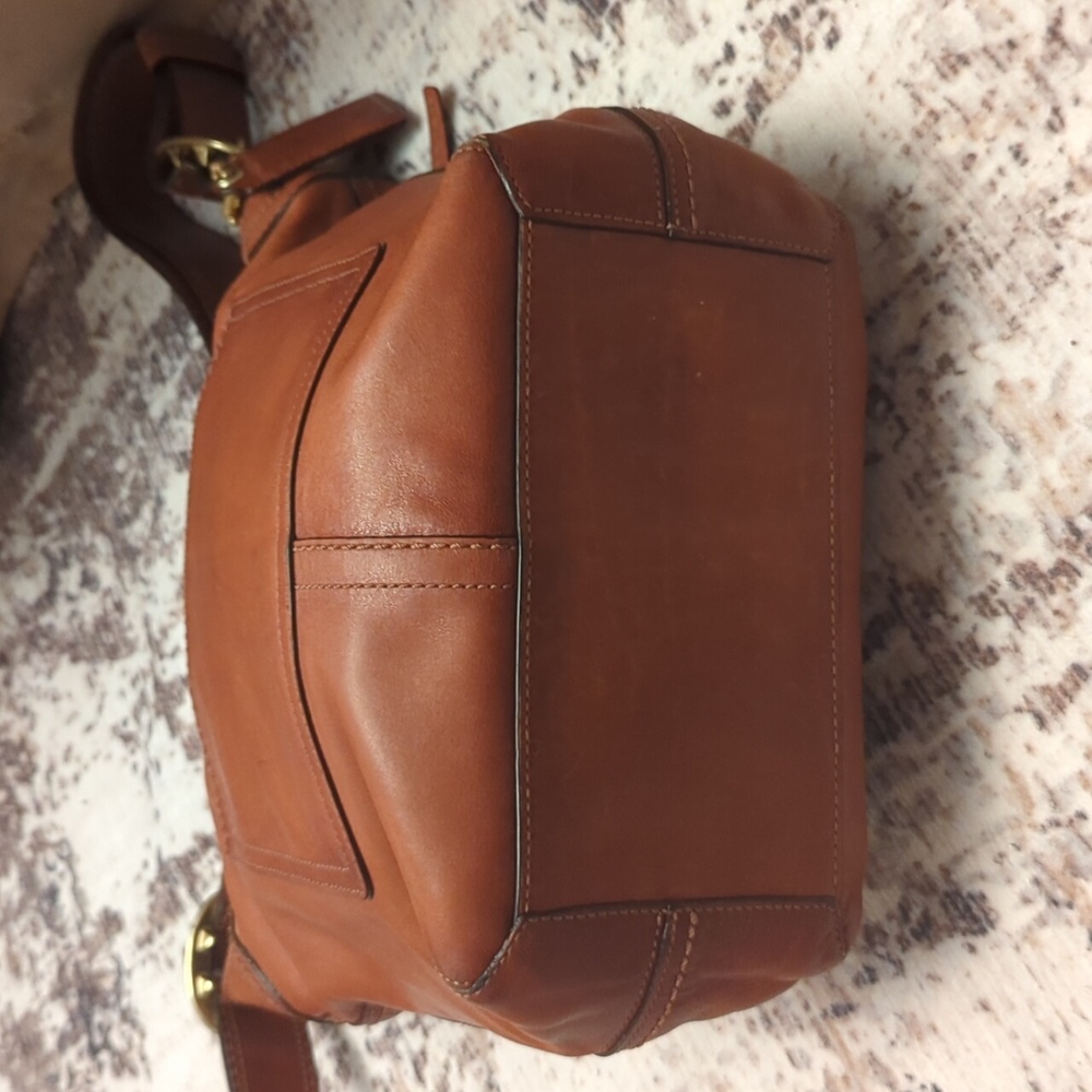 EUC Rare Coach Vintage Leather Shoulder & Crossbody Slim Hobo Duffel Bag 12376 - Picture 9 of 16